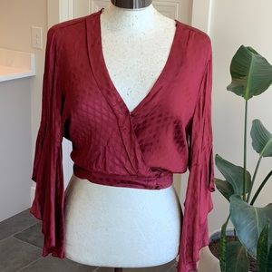 Band of Gypsies Small burgundy top NWOT